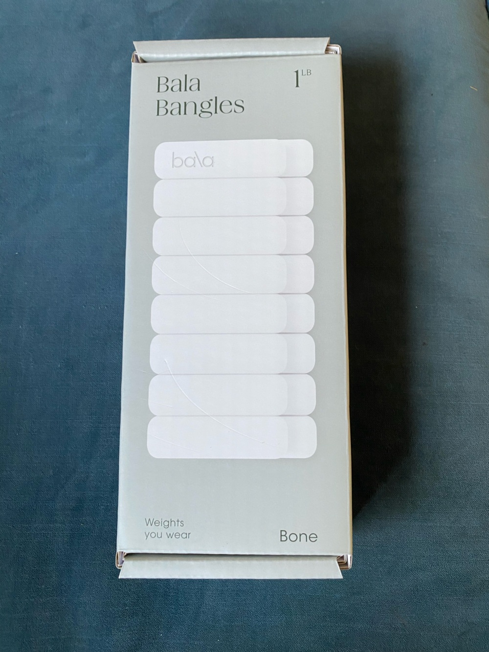 Bala Bangles 1 lb. Wrist Weights in White by Bala New in box